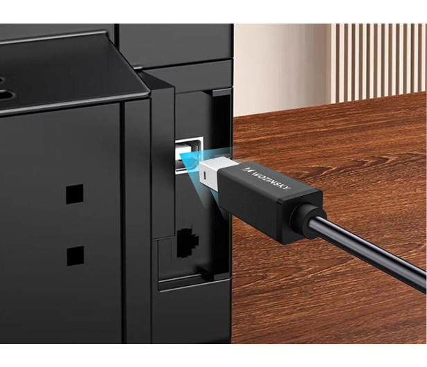 Wozinsky Kabel USB-B USB-C 1m czarny WKDDY1S - 1487917 - zdjęcie 4